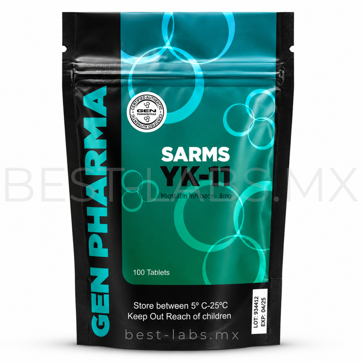 Yk-11 3 mg (Inhibidor de miostatina) 60 tabletas | Gen Pharma