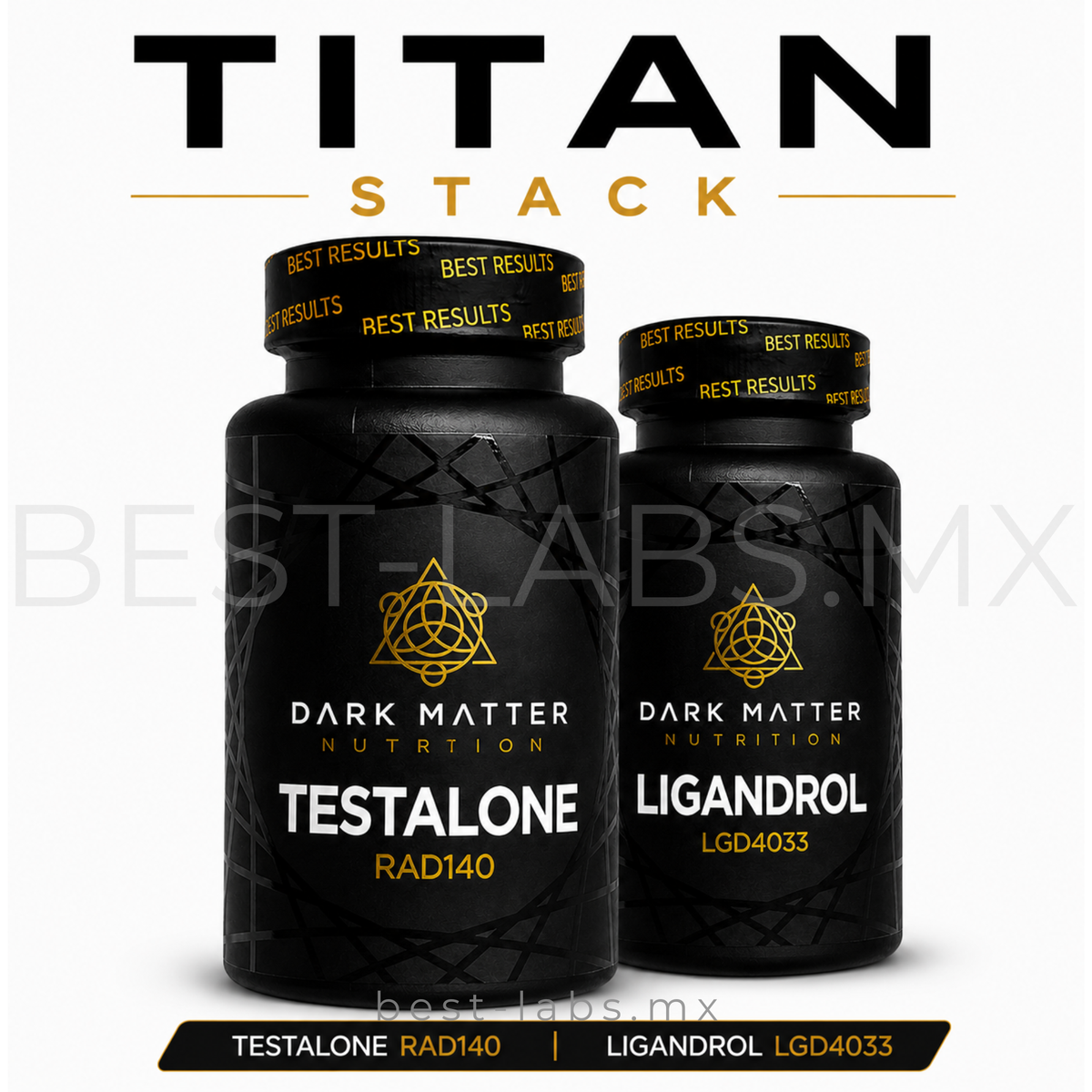 Ciclo Volumen Ligandrol + Testolone 60 tabletas c/u | Sarms Dark Matter