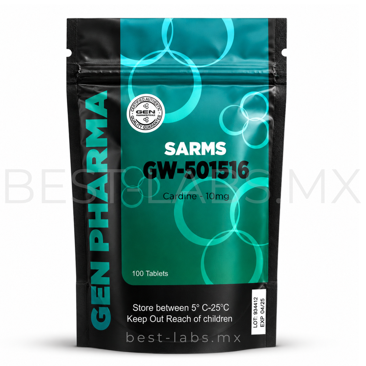 Cardarine 10 mg (GW-501516) 100 tabletas | Gen Pharma