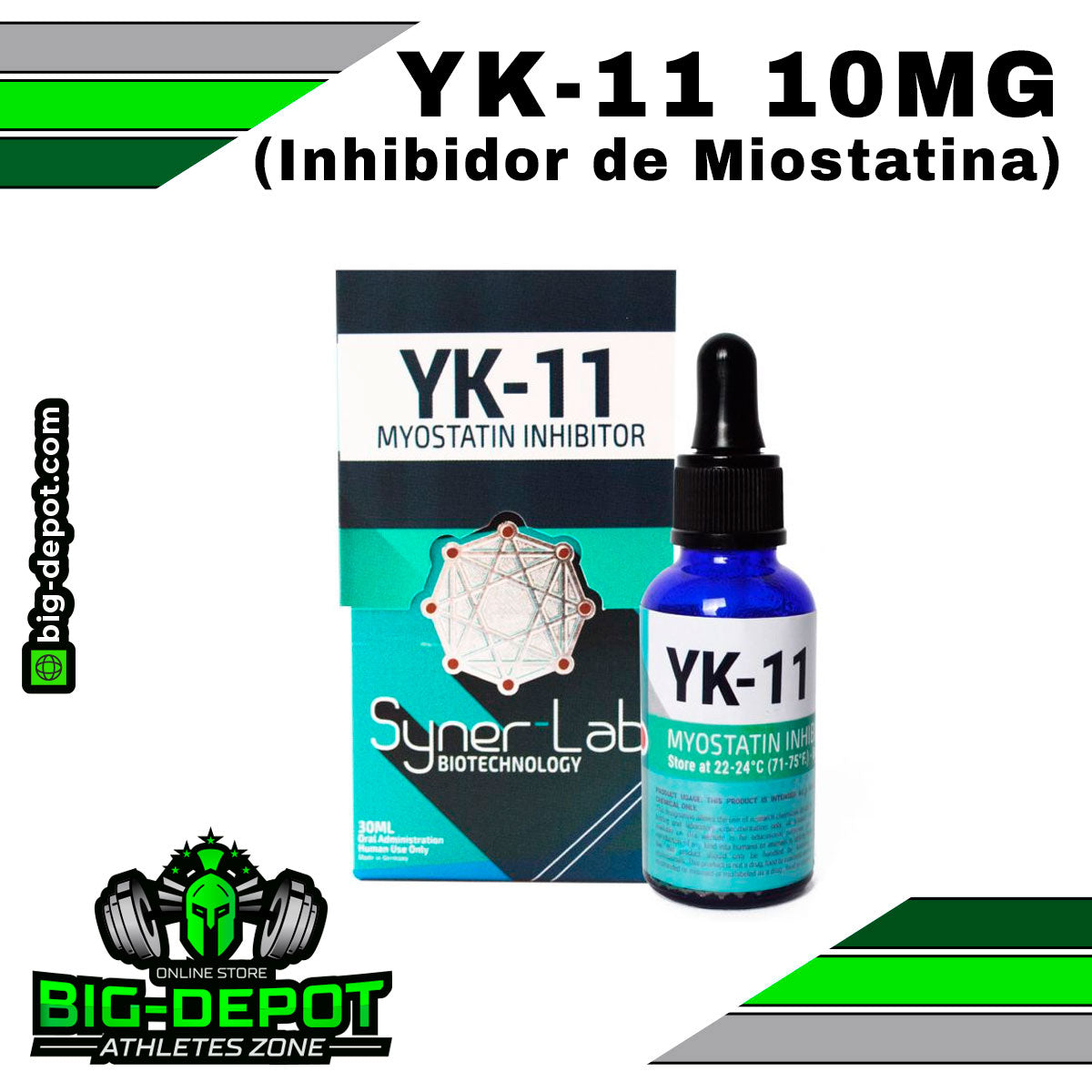 Yk-11 10 mg inhibidor miostatina Synerlab 30 ml frasco Big Depot original